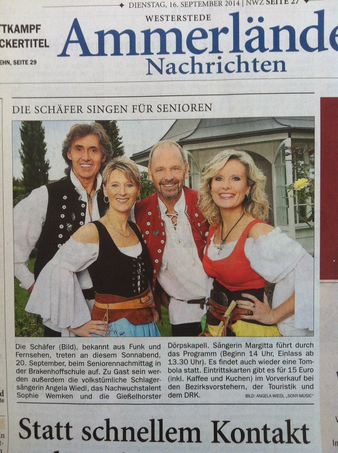 Sänger - Schlagersänger für Tanzveranstaltungen & Konzerte - Konzertwerbung von Michael Kastel